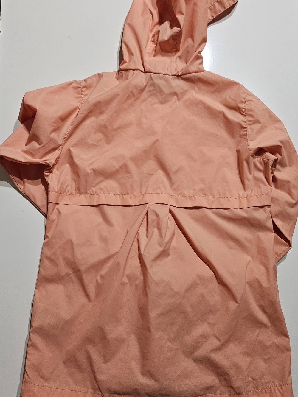 Columbia Girls Windbreaker Rain Jacket Hooded Peach Pink Size M 10/12. - Picture 4 of 9